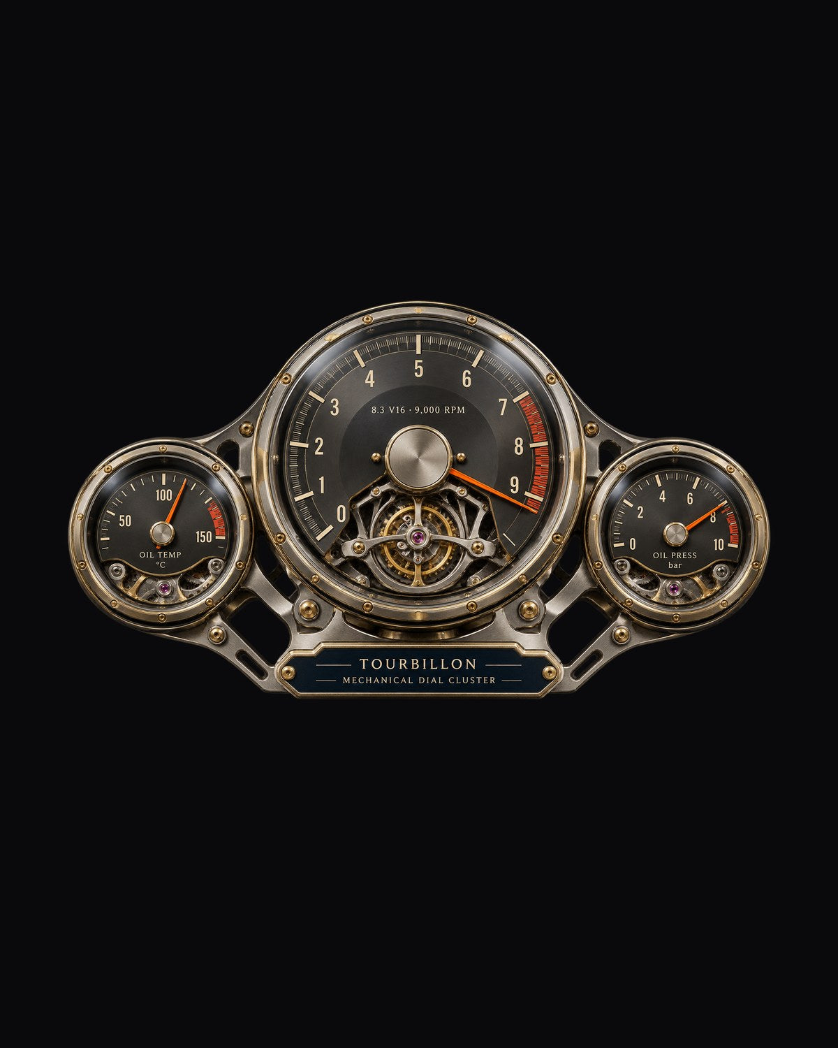 Bugatti Tourbillon V16 Mechanical Gauge Cockpit Shirt, Car Tee design only