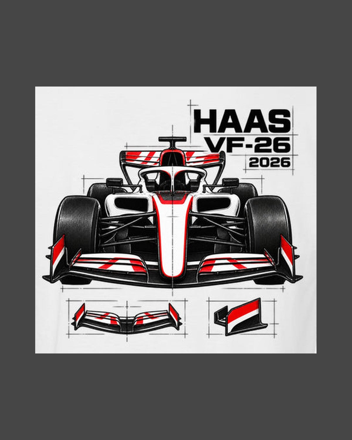 Haas VF-26 F1 2026 Front Assembly Shirt, Formula 1 Fan Tee design only