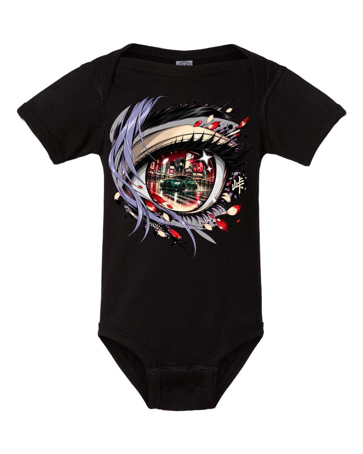 BMW M4 G82 Anime Girl Baby Onesie Black front