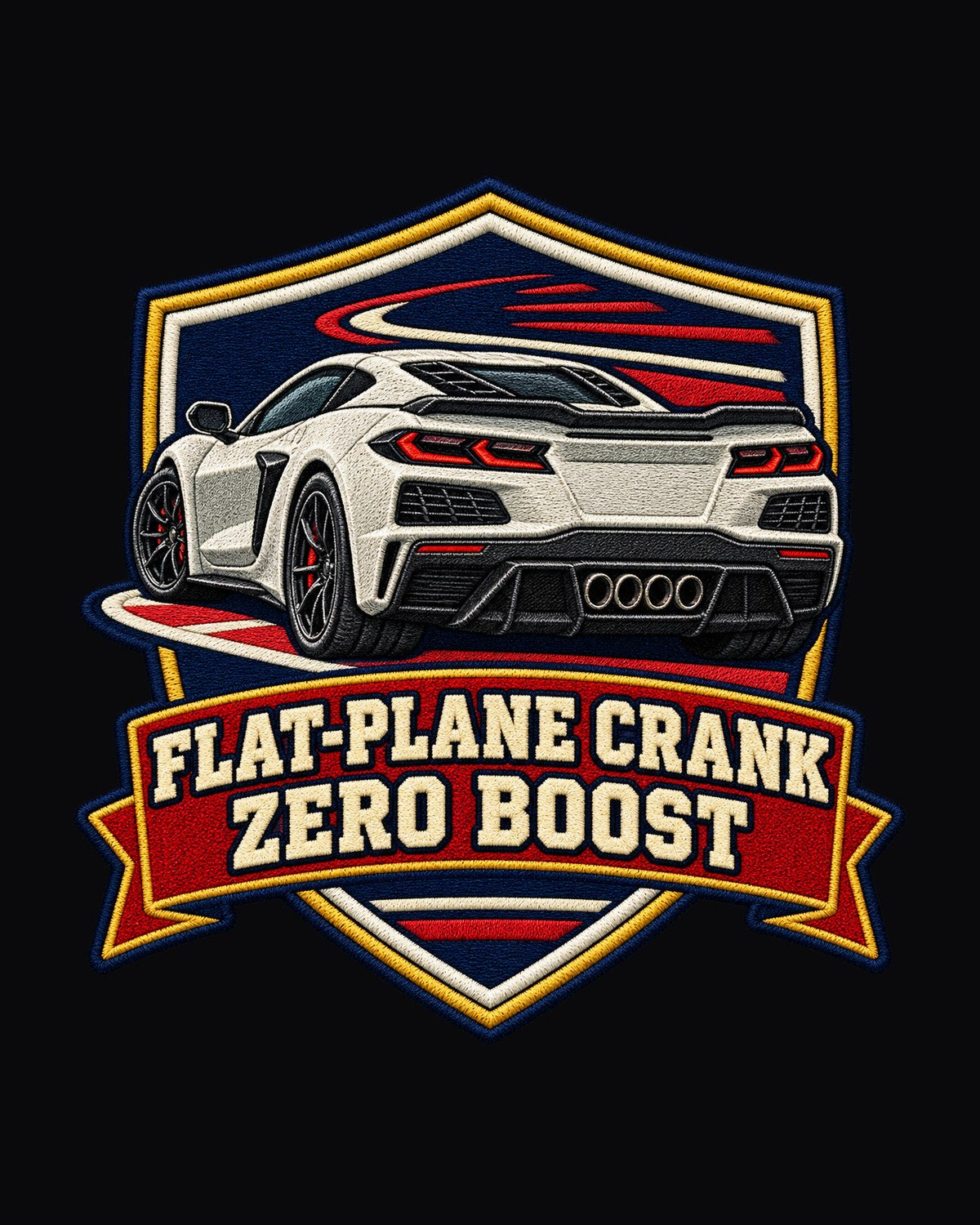 Corvette C7 ZR1 Burnout Stencil Wall Graffiti print Tee design only
