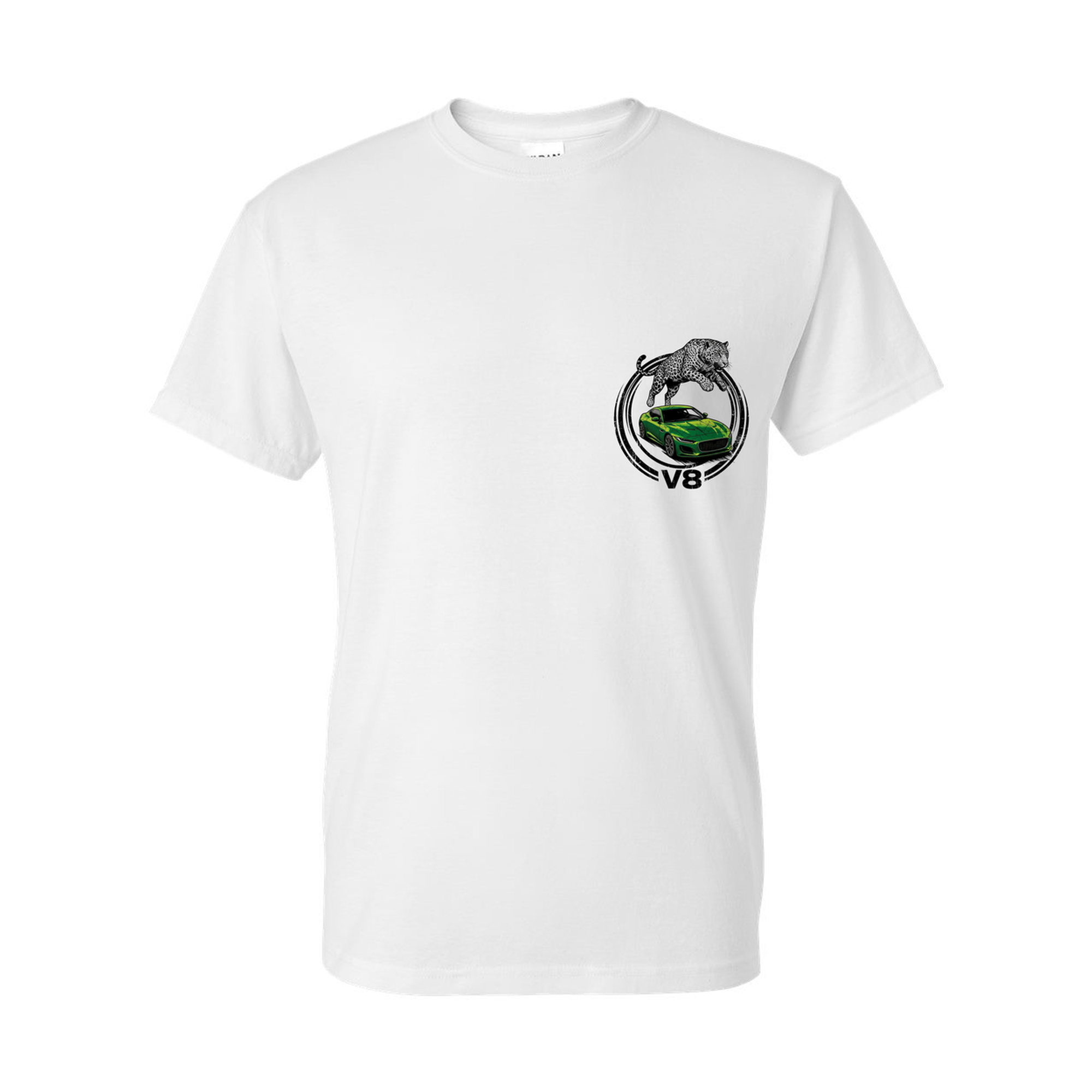 Jaguar F-Type Leaper T-Shirt — White front emblem