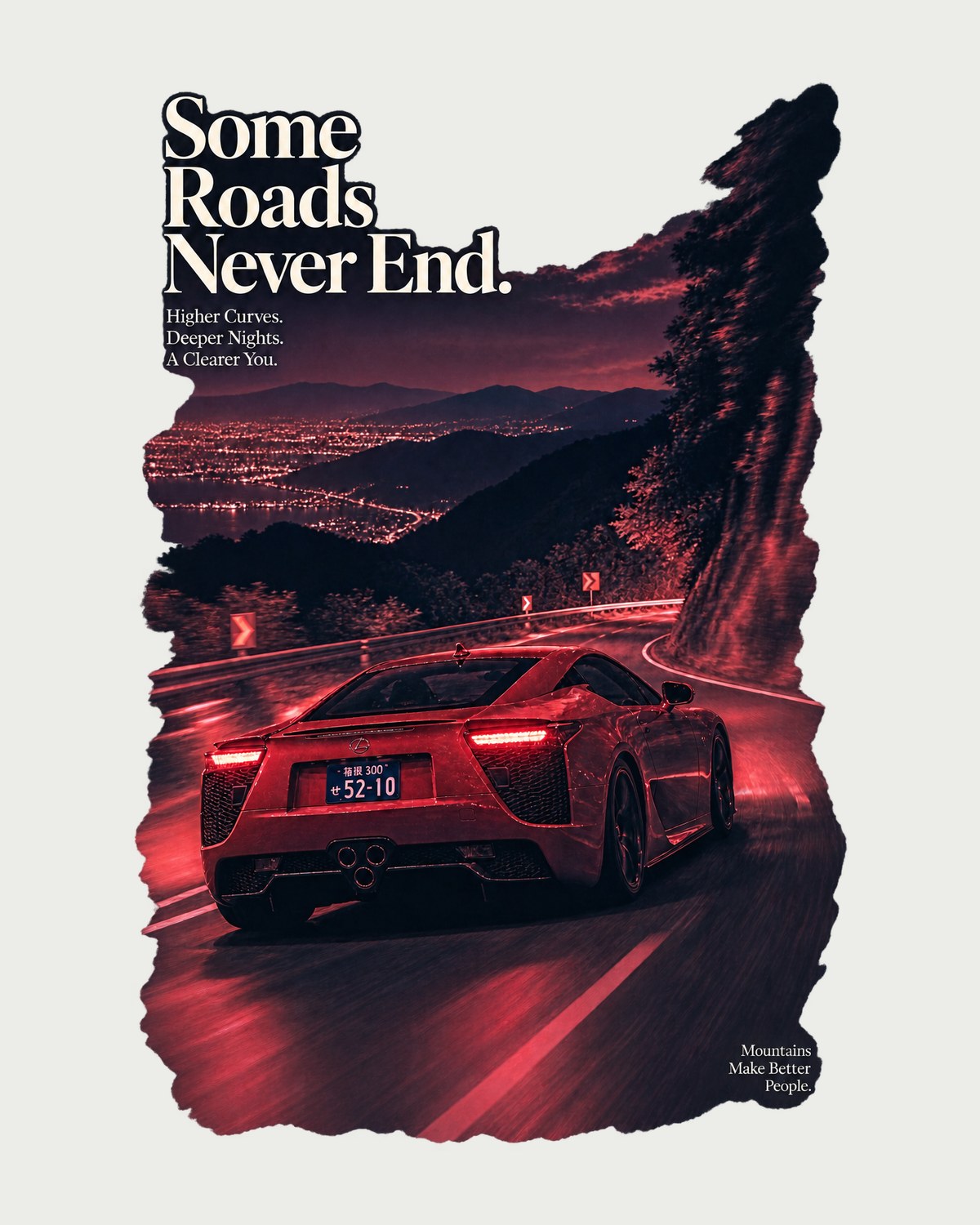 Lexus LFA Touge Night Street Shirt, 7:14 Ring Lap Tee design only