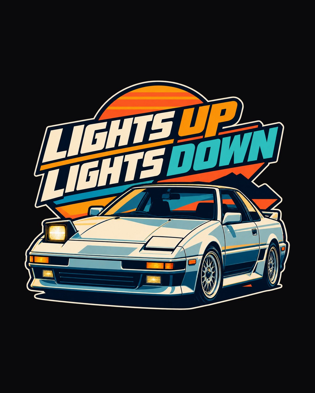 Toyota AE86 Sprinter Trueno 8-Bit Pixel Art Racer Tee design only