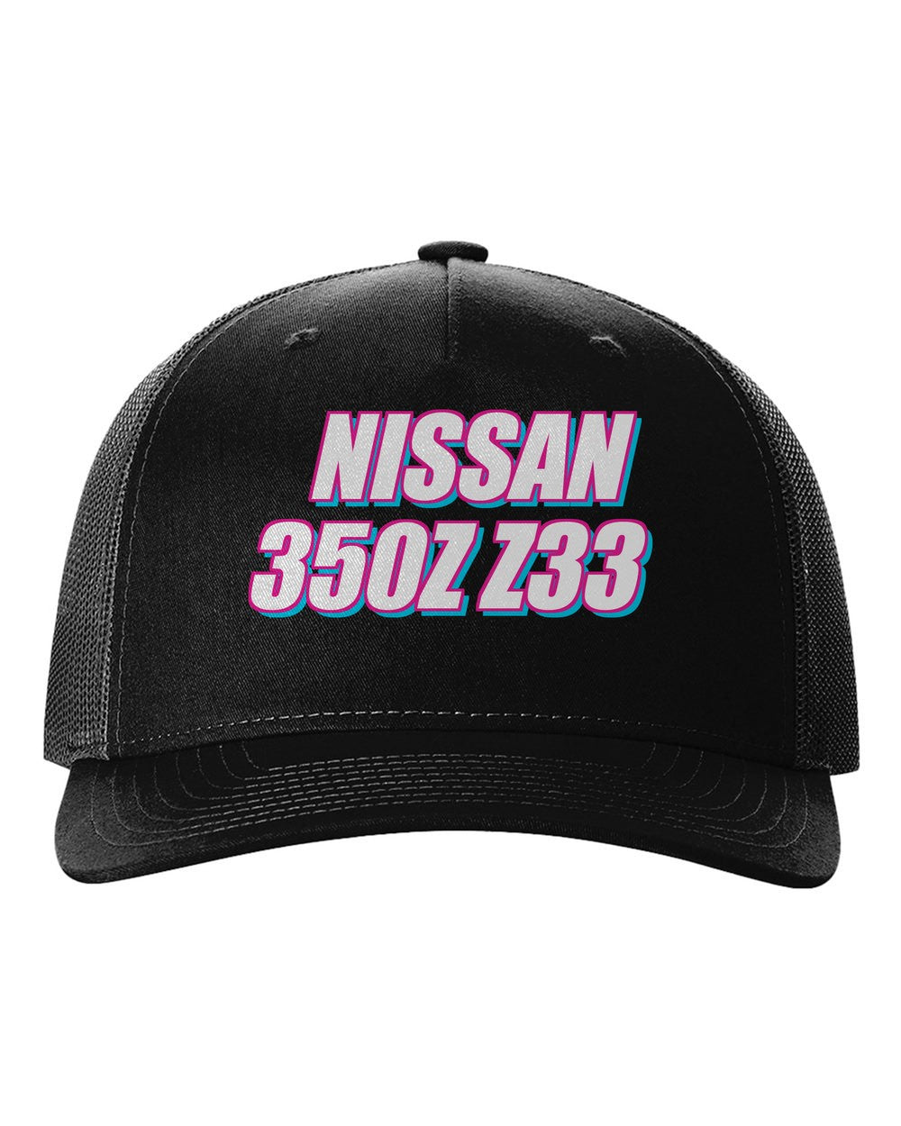black hat front view with 車魂 mark