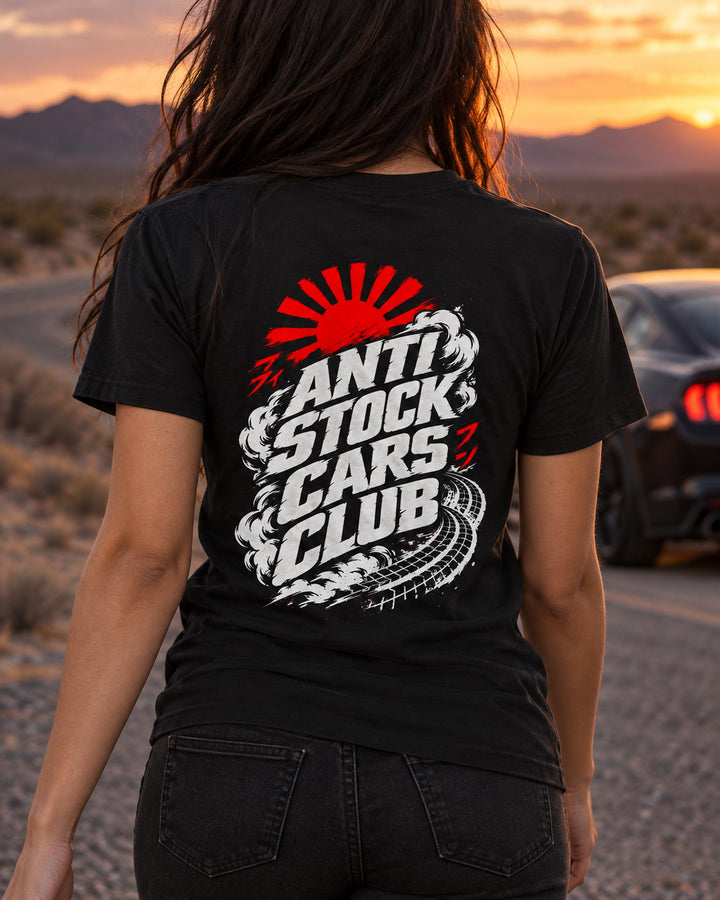 Anti Stock Cars Club Tokyo Drift Shirt, Hoodie & More T-Shirt Black worn hero