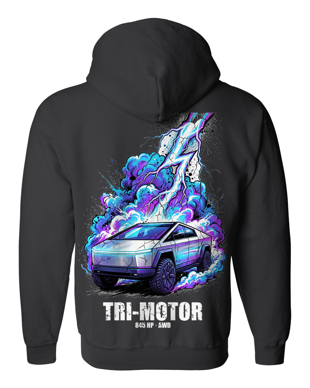 Zip Hoodie Black back