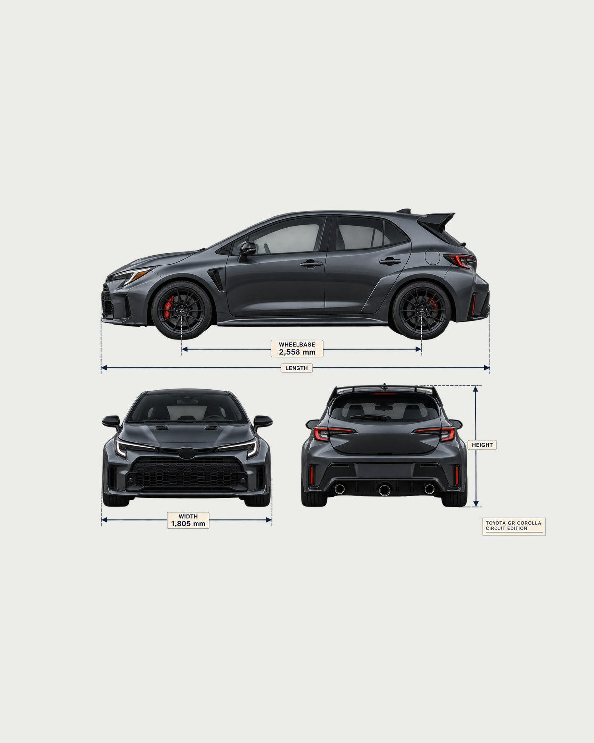 A Hatchback With a Transfer Case: GR Corolla Core Editorial Tee design only