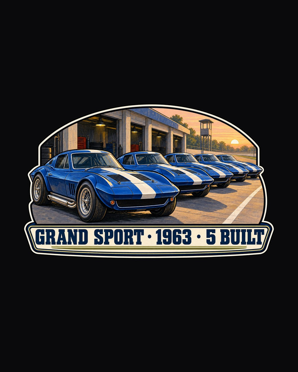 2014 Corvette C7 Stingray Isometric Fender Gill Vector Shirt design only