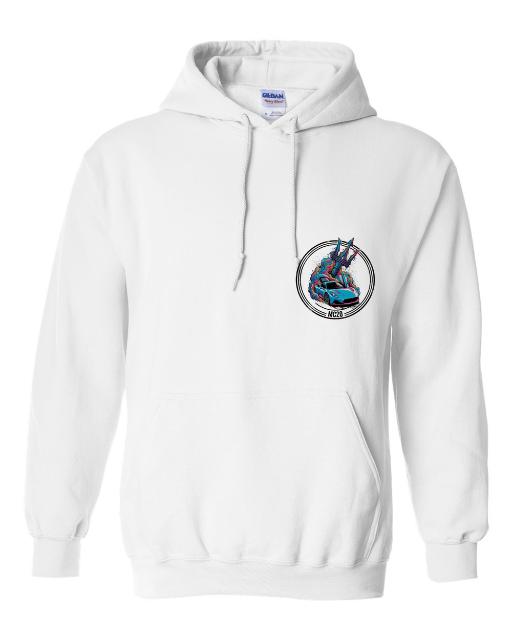 Pull Over Hoodie White front