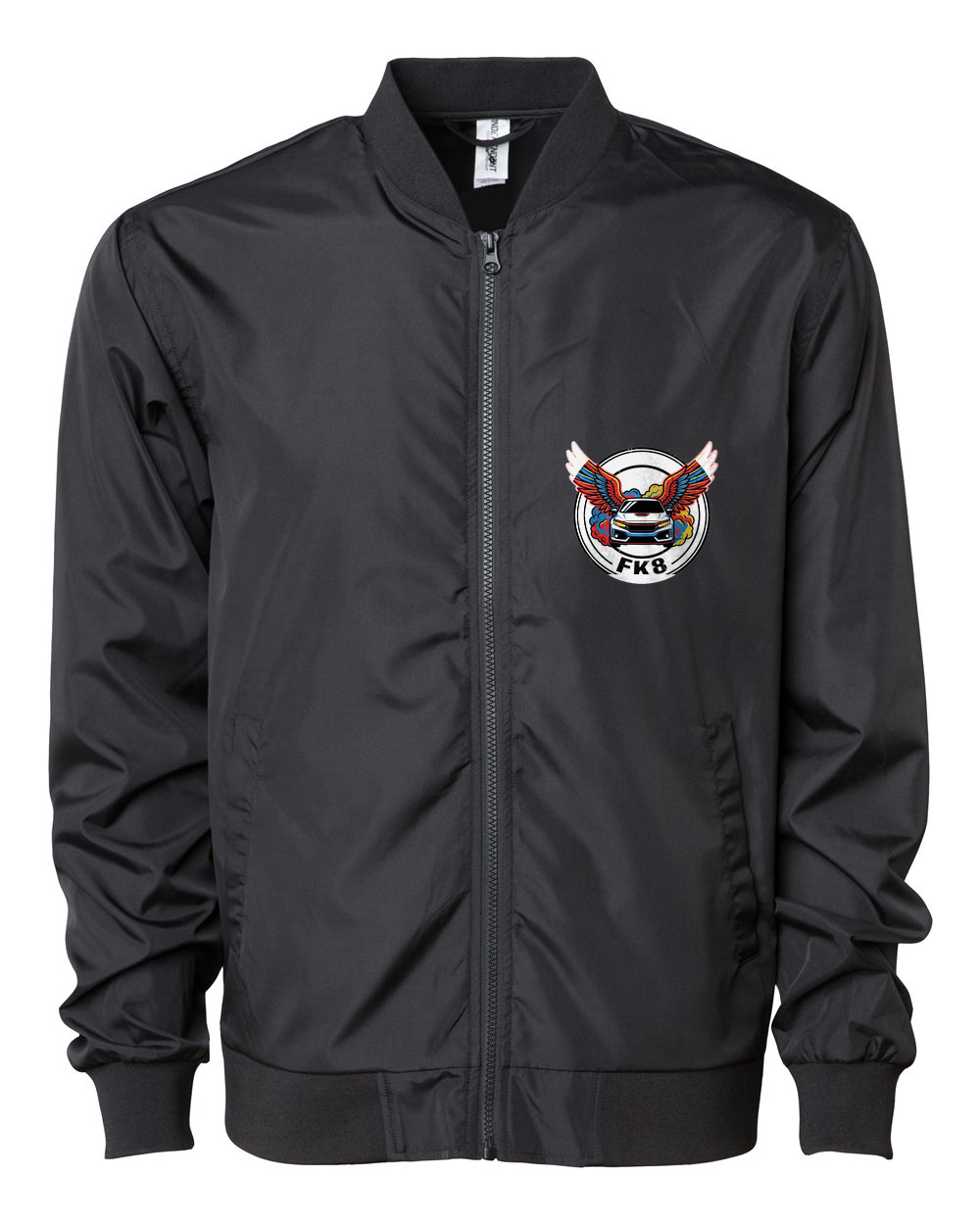 Honda Civic Type R Wings Bomber Jacket — Black front emblem