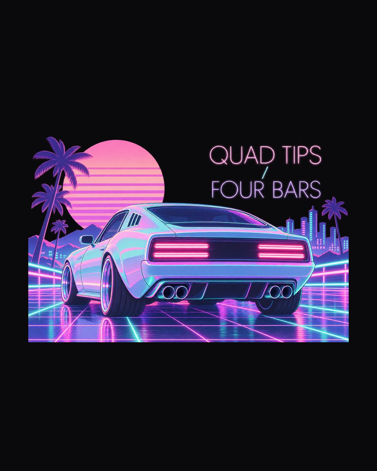 Kia Stinger GT CK Vaporwave Quad Tip Shirt, Car Guy Gift design only