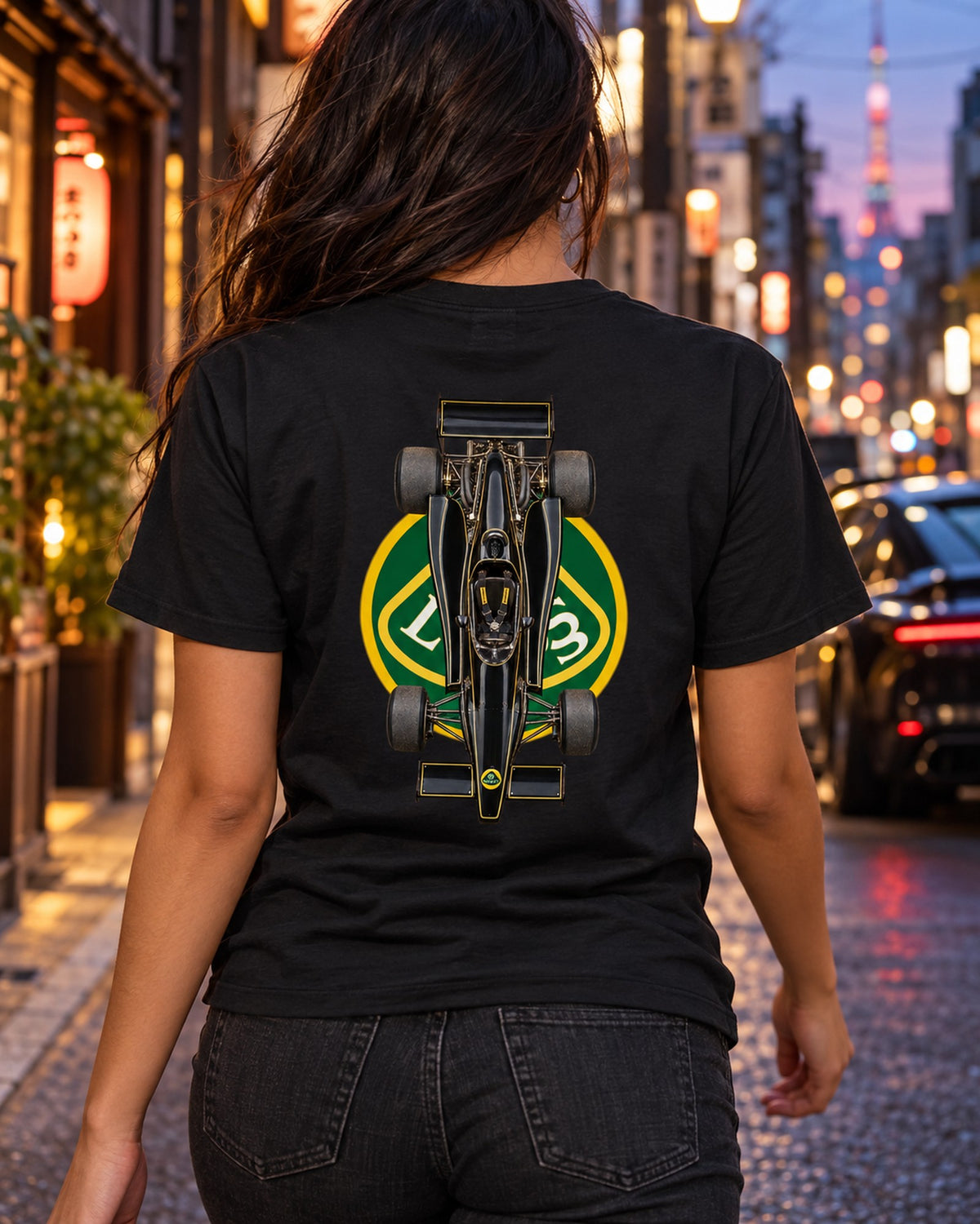 Lotus 79 1978 Classic F1 Overhead Poster Shirt, Formula 1 Tee T-Shirt Black worn hero