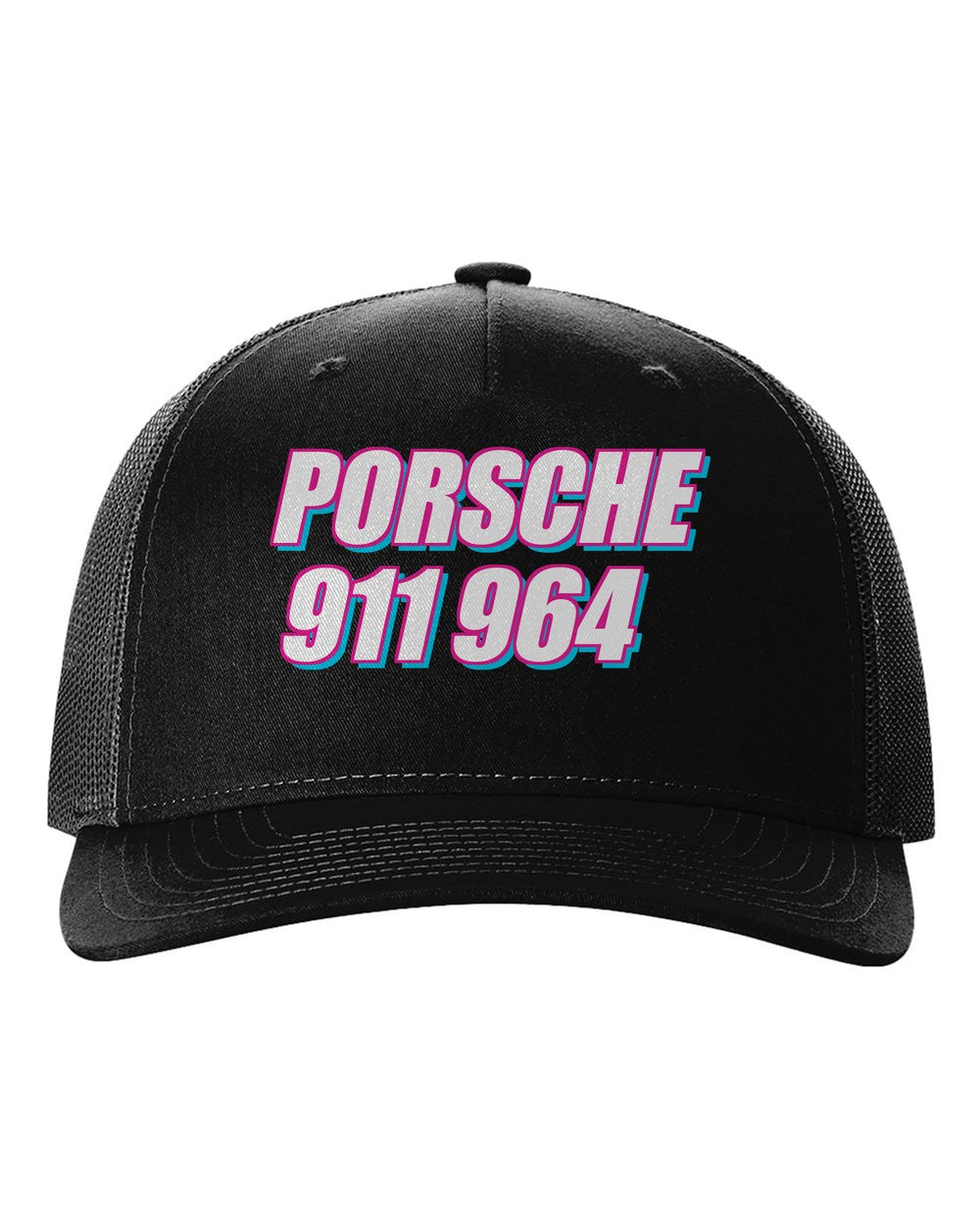 black hat front view with car name