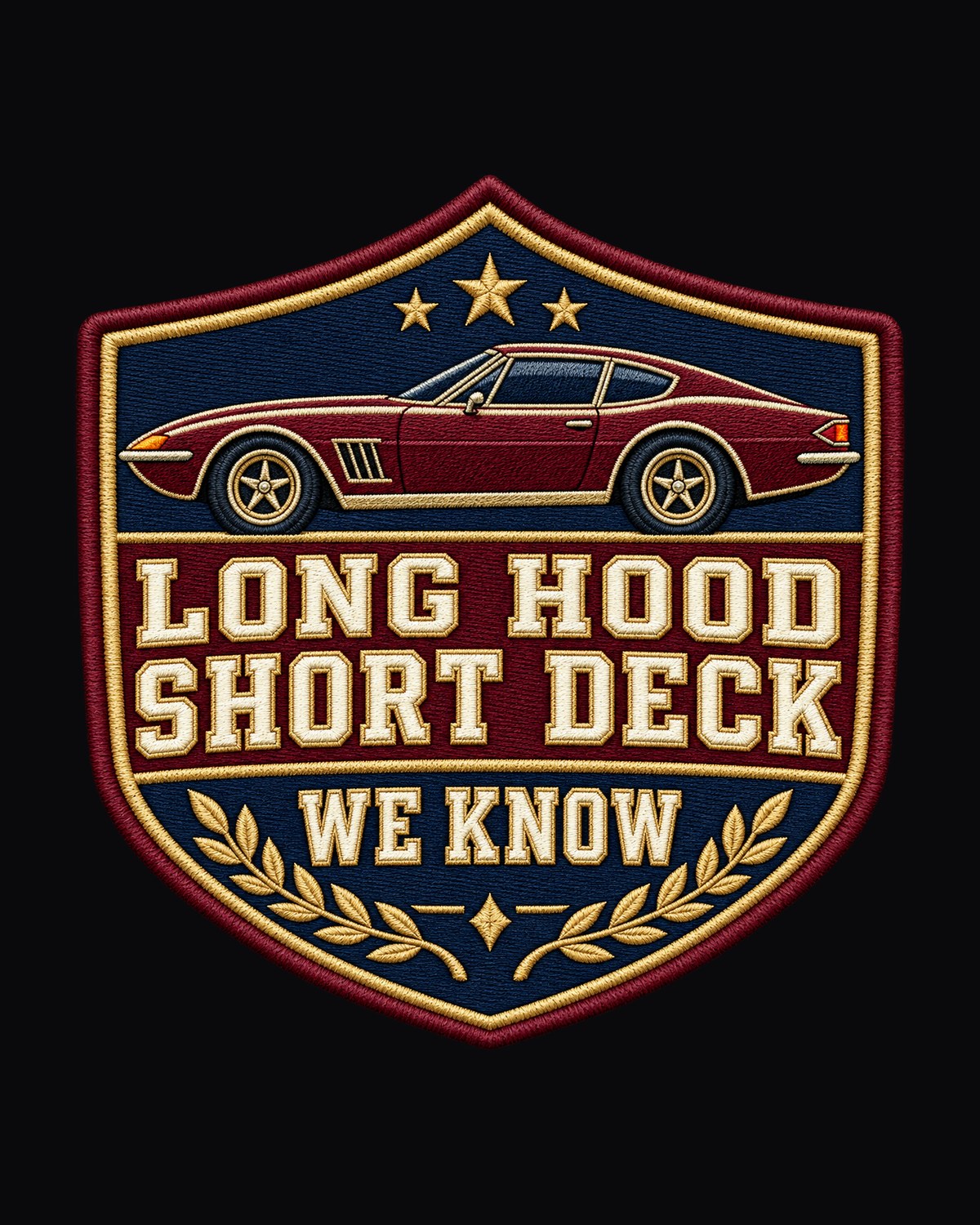 Hyundai Genesis Coupe BK2 Long Hood Varsity Crest Shirt design only