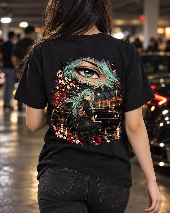 Dodge Demon 170 Anime Girl Shirt, Hoodie & More T-Shirt Black worn hero