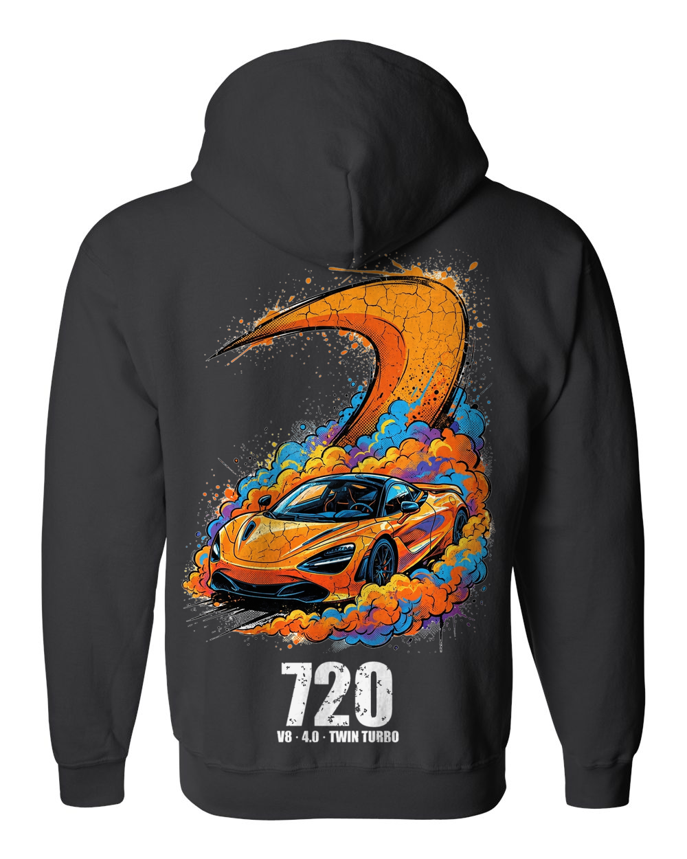 Zip Hoodie Black back