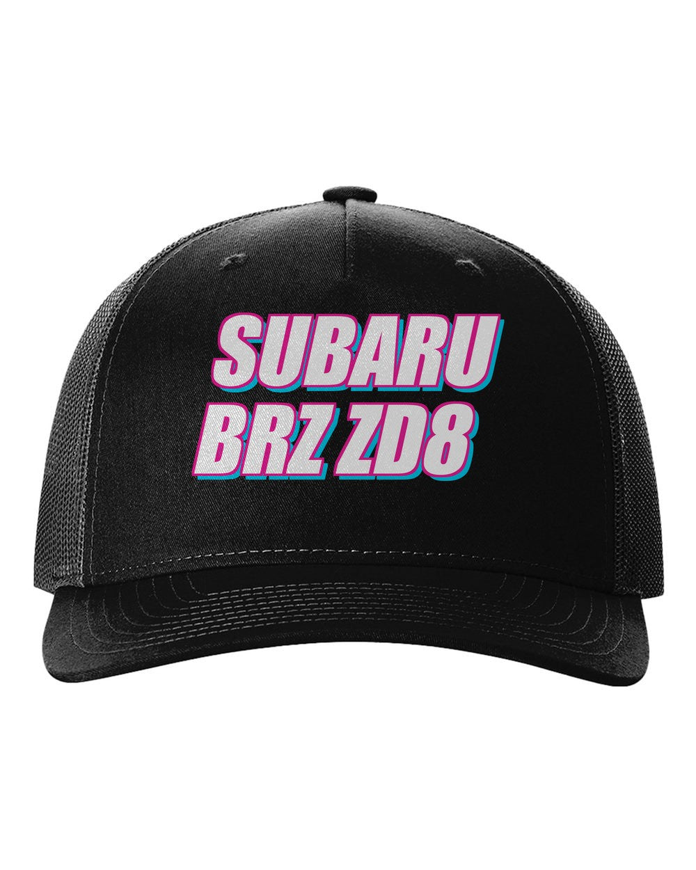 black hat front view with 車魂 mark