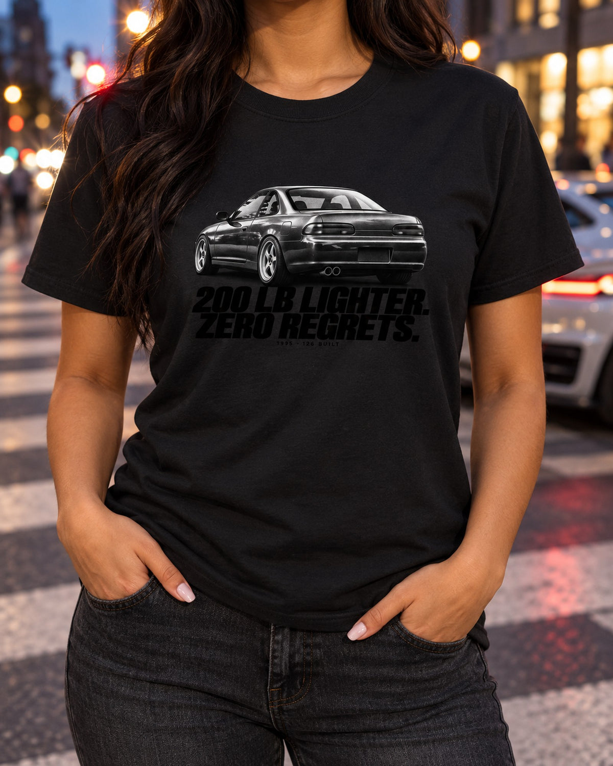 BMW E36 M3 Lightweight 1995 Halftone Shirt, 126 Built, US Car T-Shirt Black worn hero
