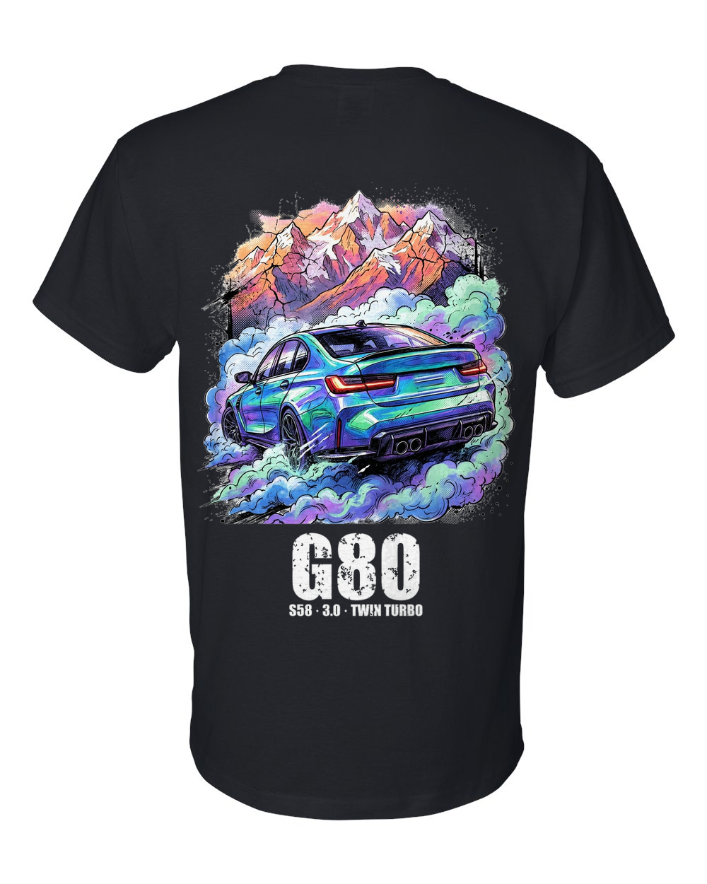 BMW M3 G80 Alps T-Shirt — Black back