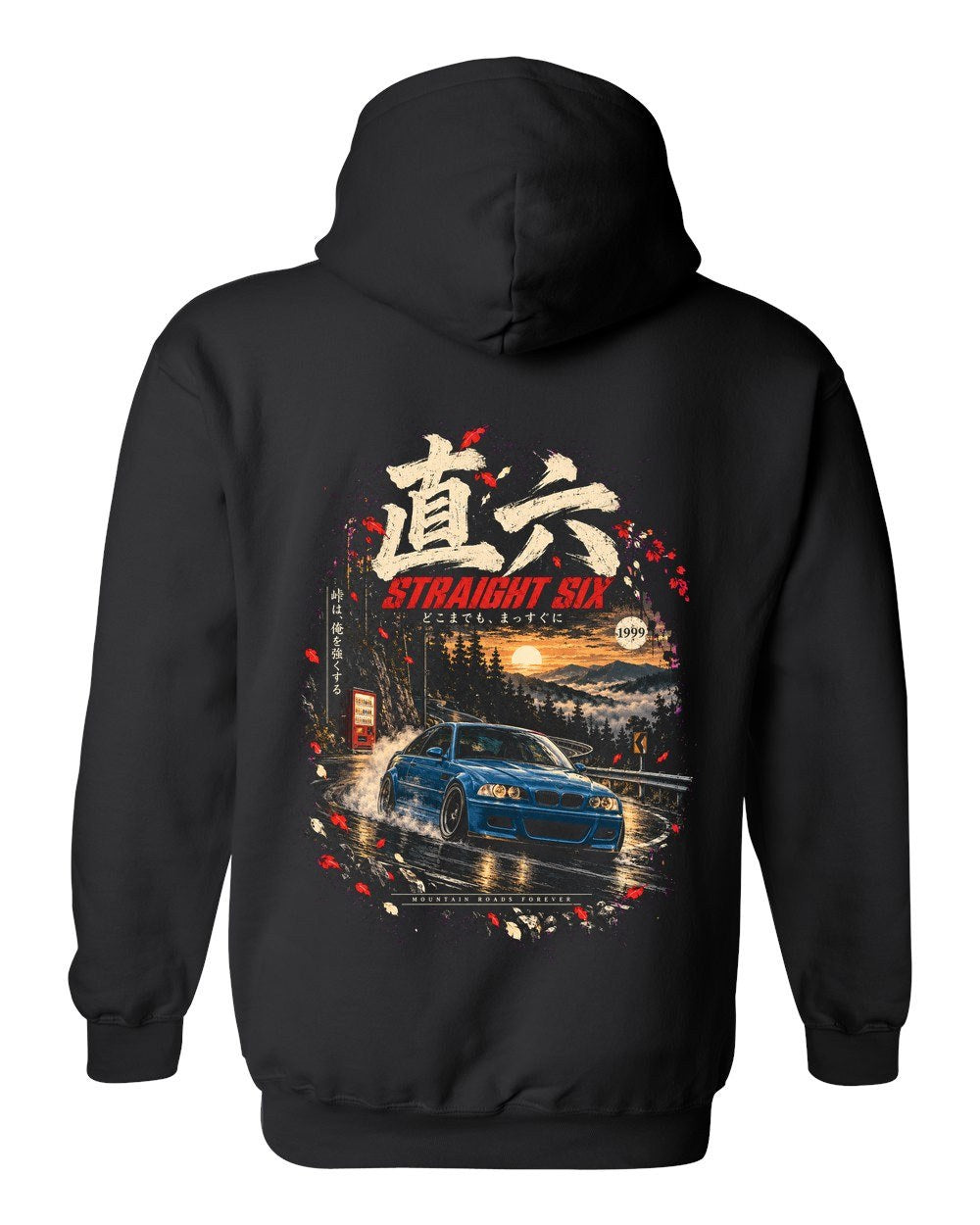 BMW M3 E46 Pull Over Hoodie Black back