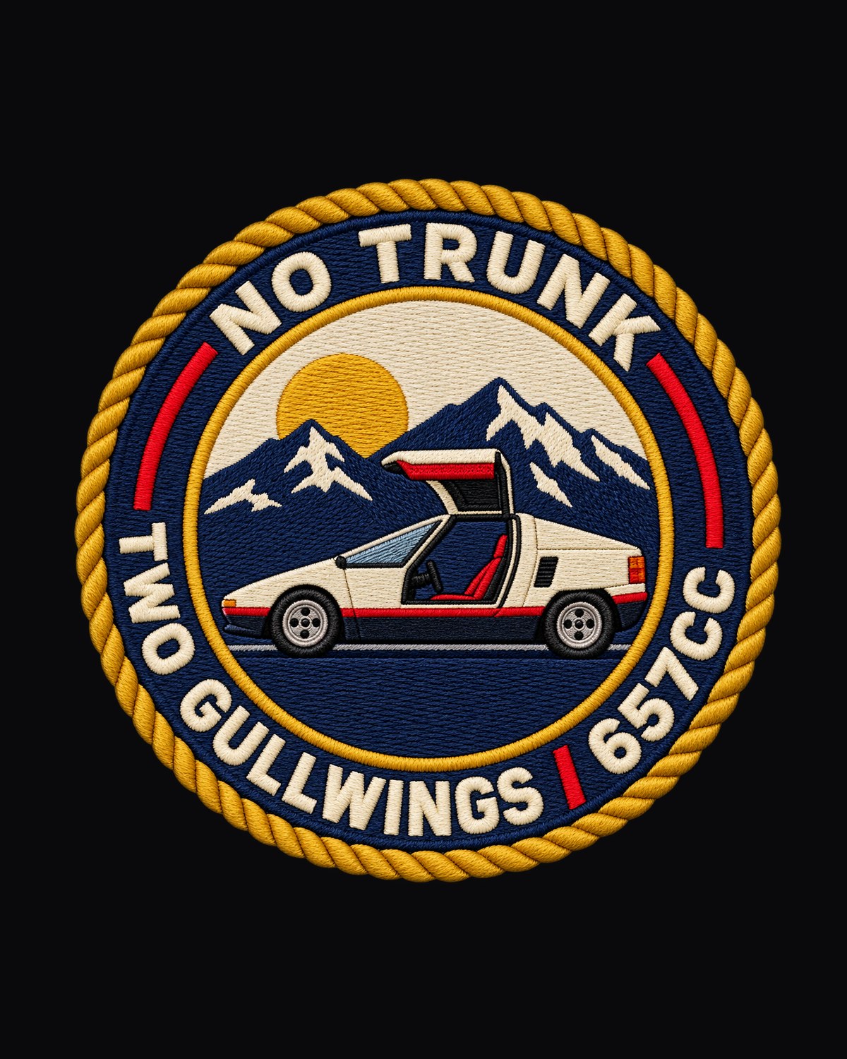 Autozam AZ-1 PG6SA Two Gullwings 657cc Varsity Crest Shirt design only