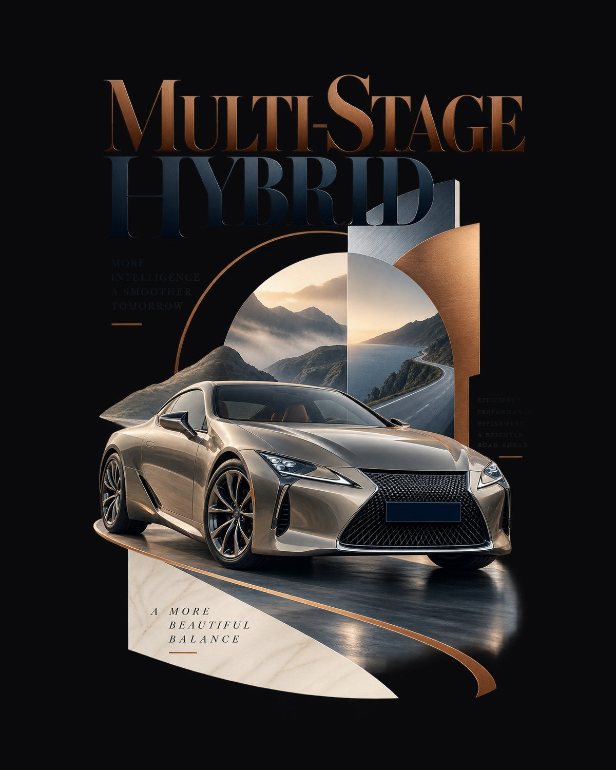 Lexus LC 500h Editorial Headline Shirt, Multi-Stage Hybrid design only