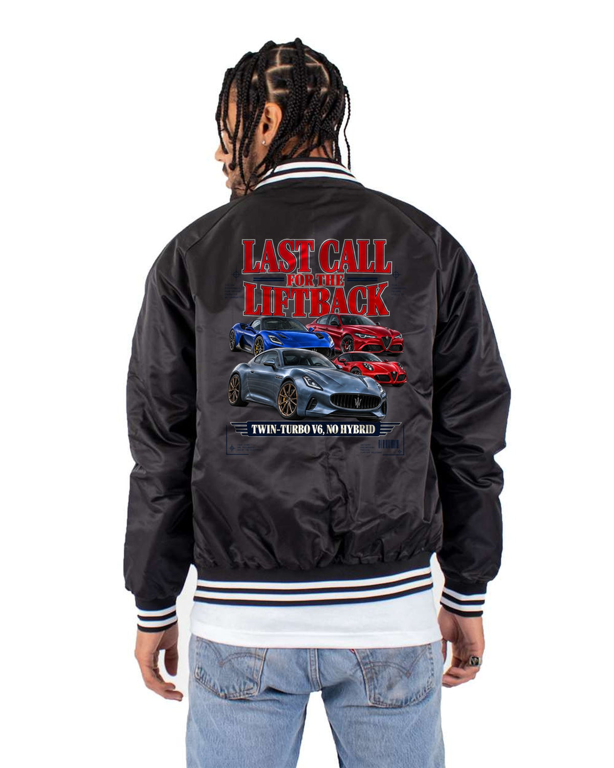 Kia Stinger GT 2022-2023 Last Call Liftback Shirt Bomber Jacket Black back