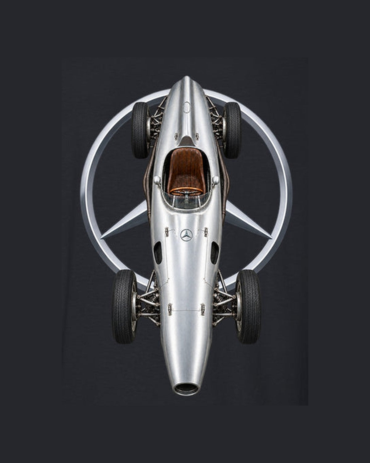 Mercedes W196 1954 Classic F1 Overhead Poster Shirt, Formula 1 Tee design only
