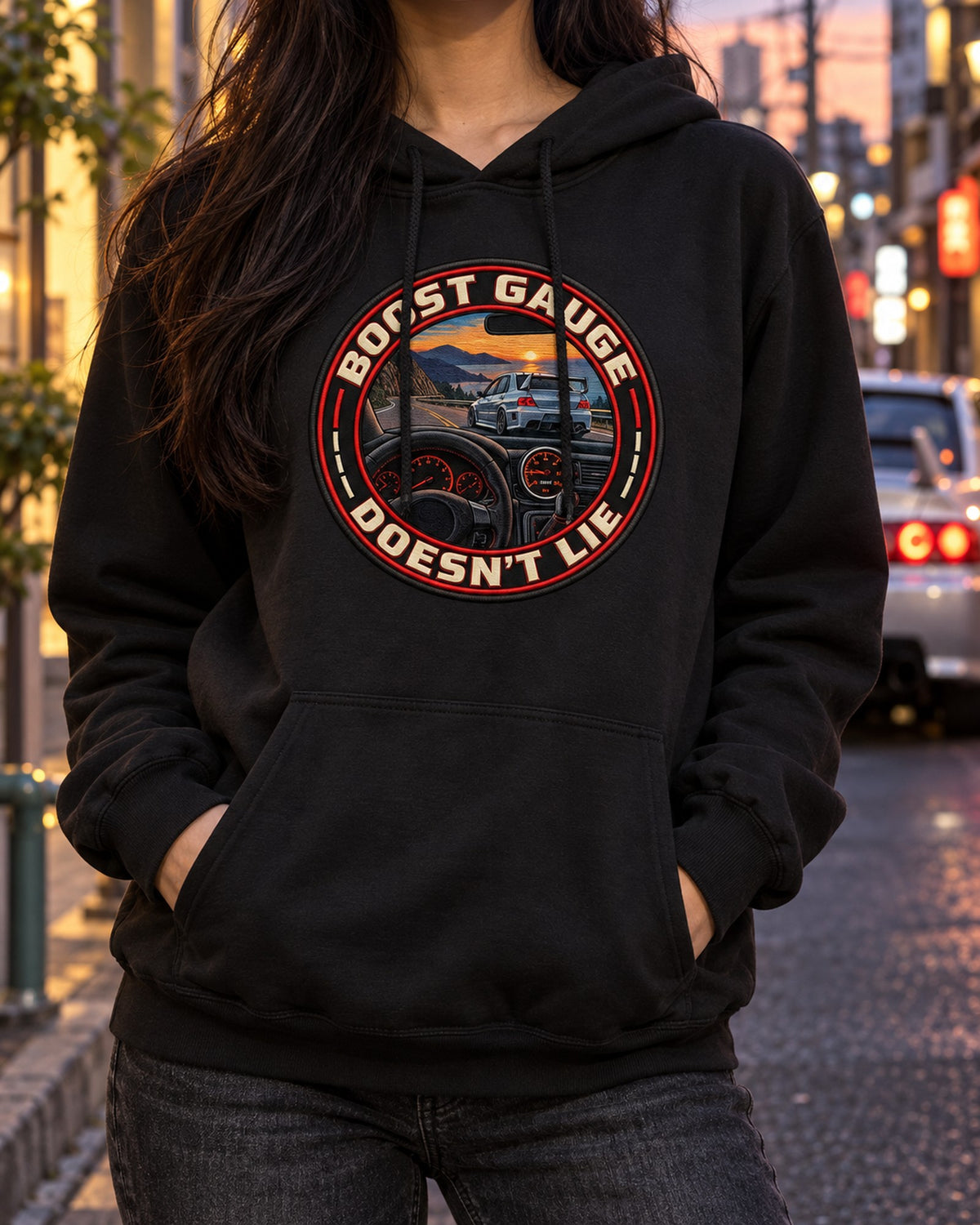 Evo VIII CT9A Cyanotype Blueprint Shirt, Same 4G63 Since 1992 Pull Over Hoodie Black worn hero