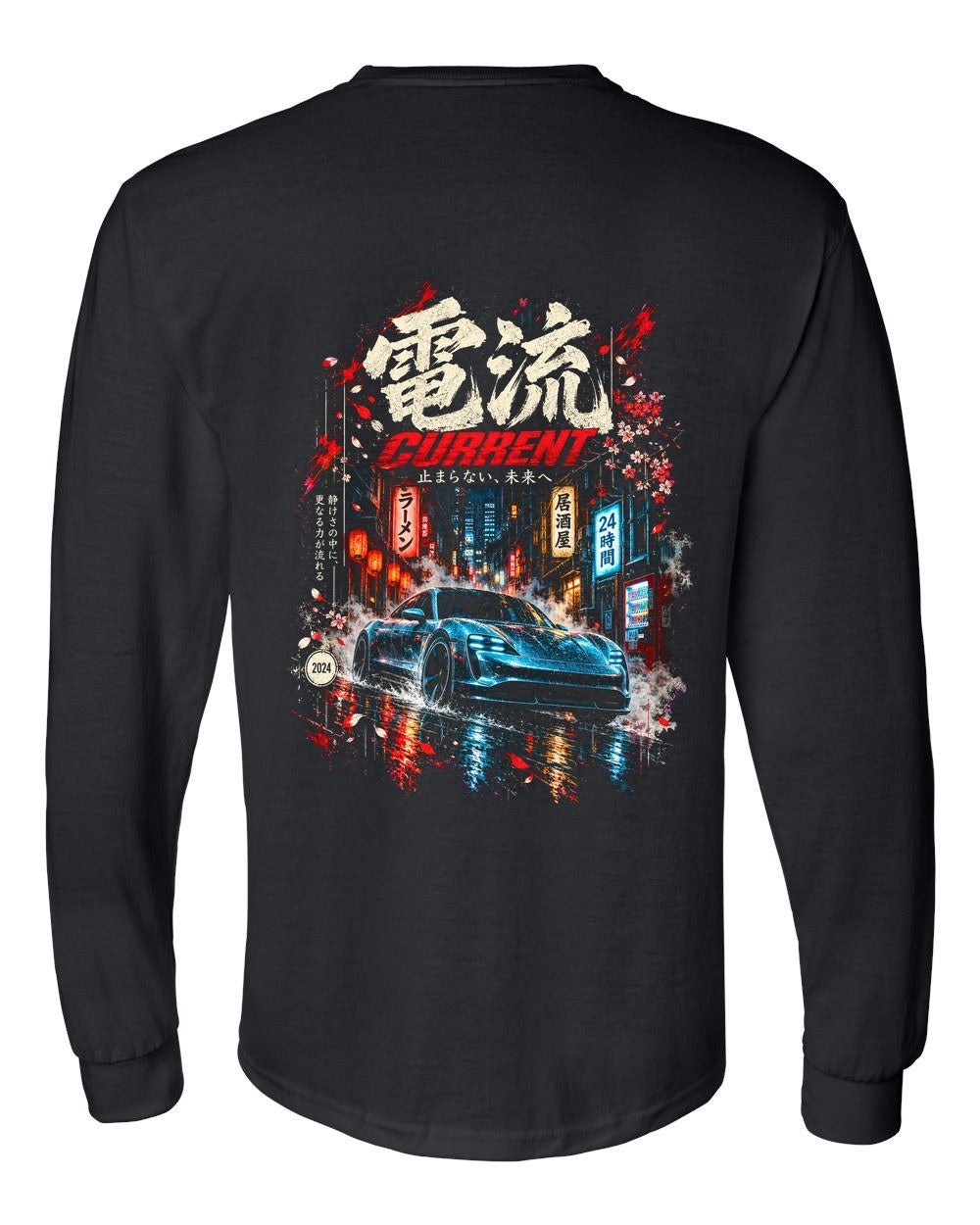 Porsche Taycan Turbo S Long Sleeve Black back