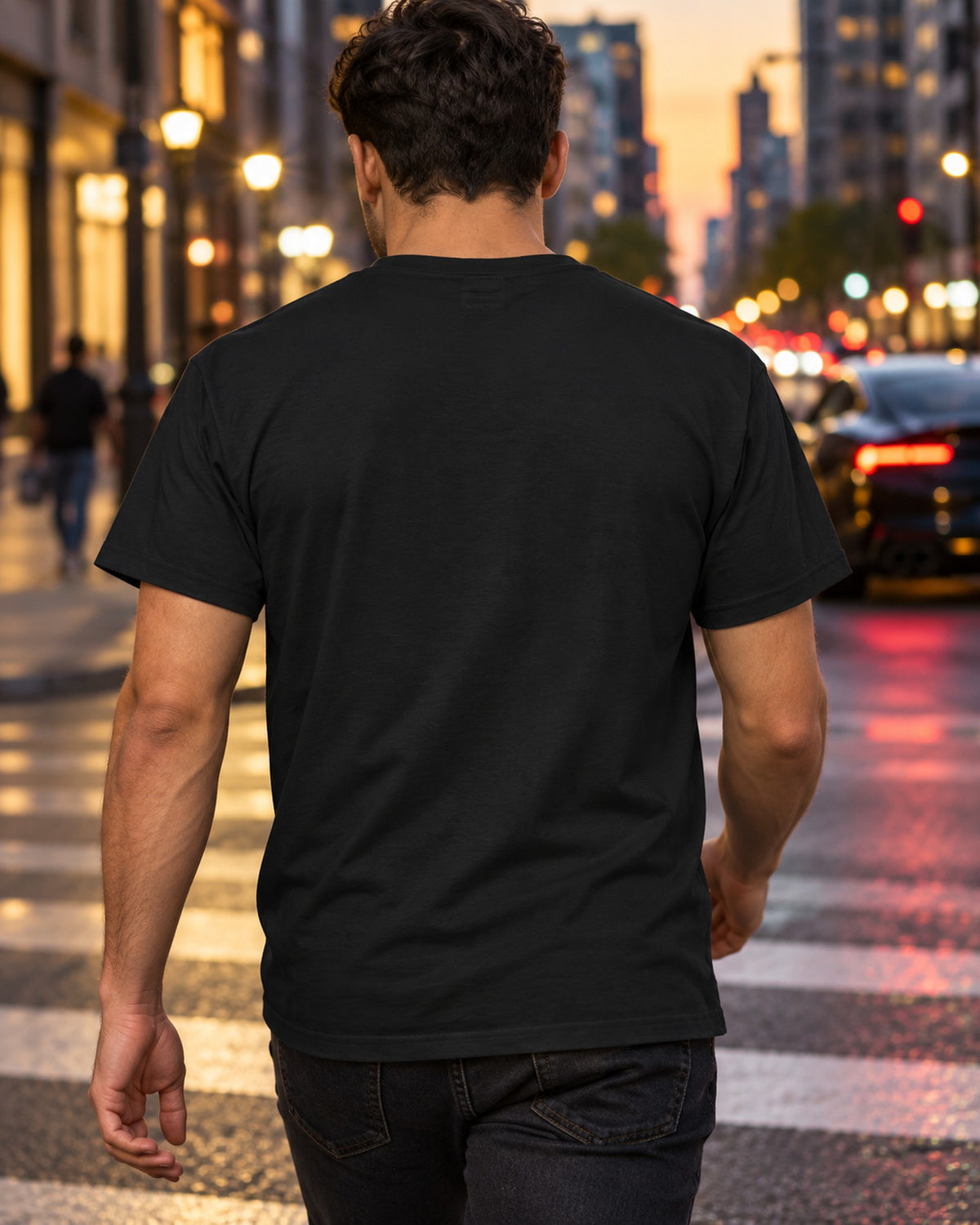 Jeep CJ-7 93.4 Inch Wheelbase Editorial Shirt, 1976-1986 T-Shirt Black worn hero