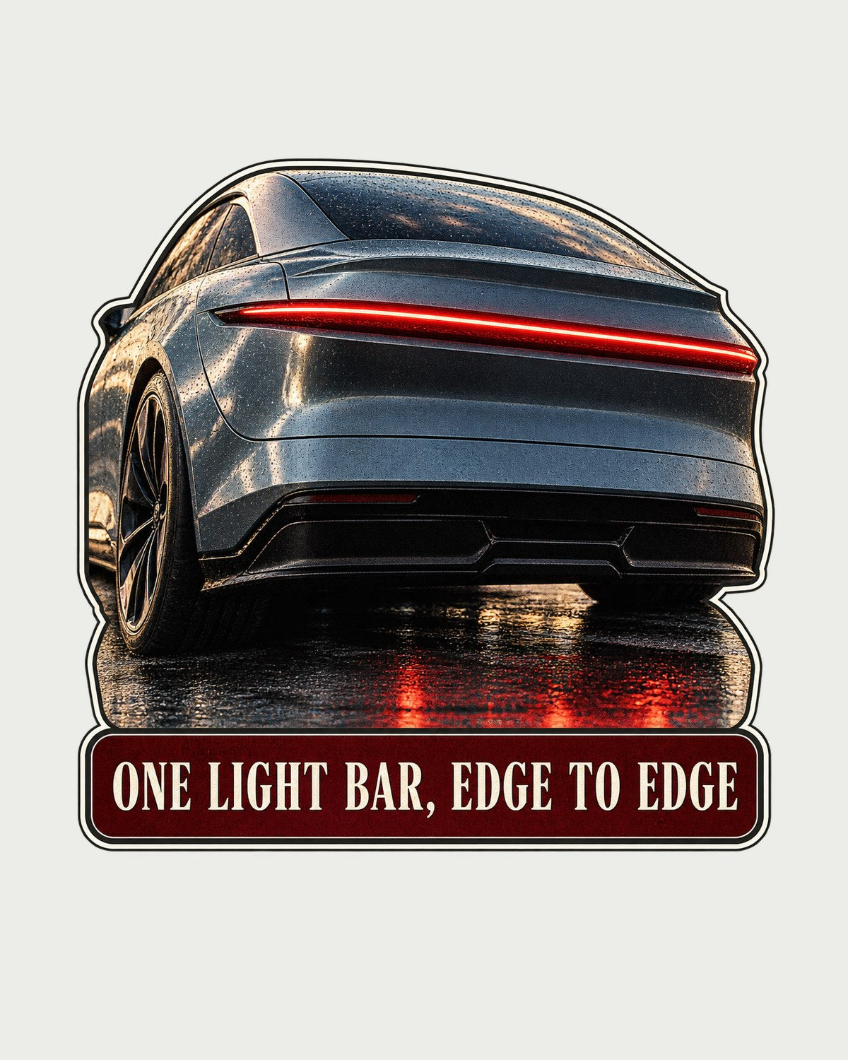 Lucid Air Sapphire Light Bar Taillight Shirt, Edge to Edge design only