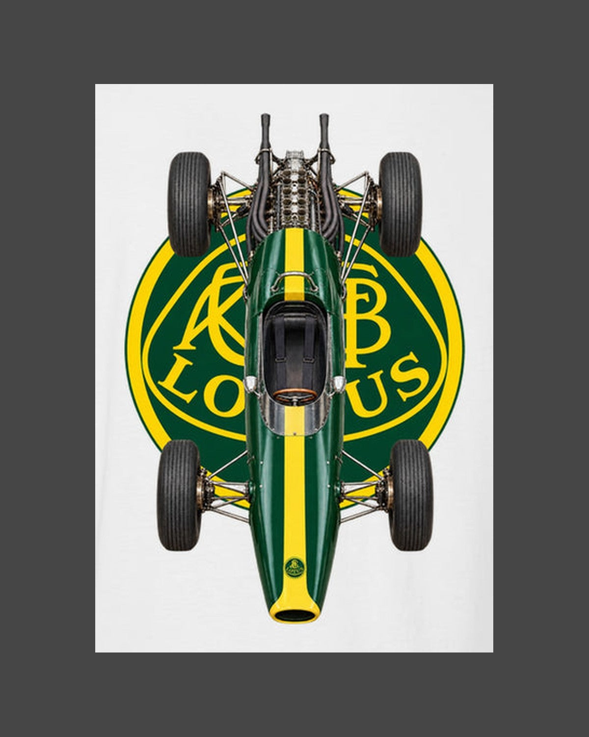 Lotus 25 1963 Classic F1 Overhead Poster Shirt, Formula 1 Tee design only