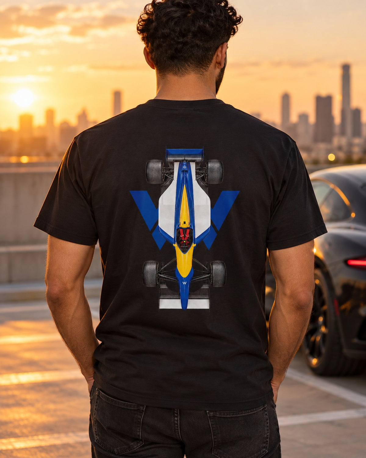 Williams FW14B 1992 Classic F1 Overhead Poster Shirt, Formula 1 Tee T-Shirt Black worn hero