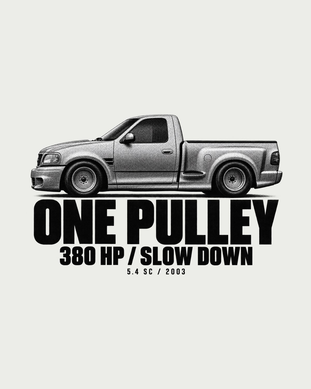 Ford F-150 SVT Lightning 2002-03 Pulley Halftone Tee design only