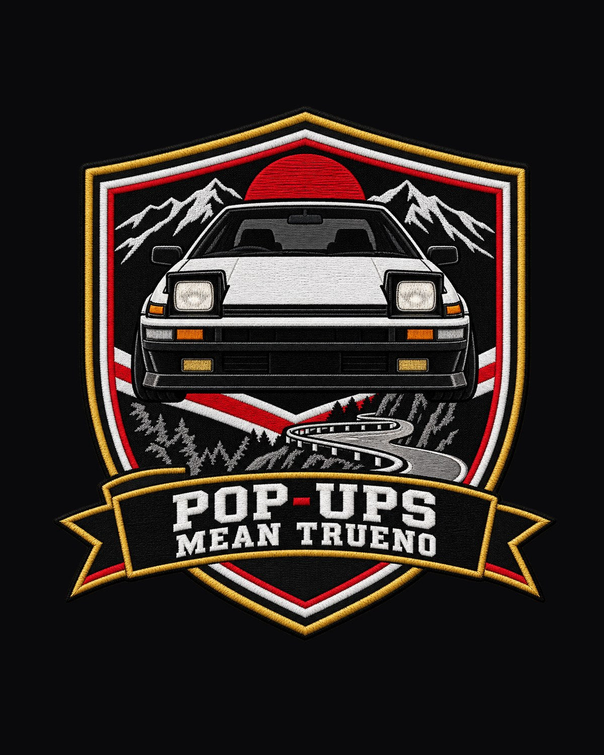 Sprinter Trueno AE86 Varsity Crest Shirt, Pop-Ups Design design only