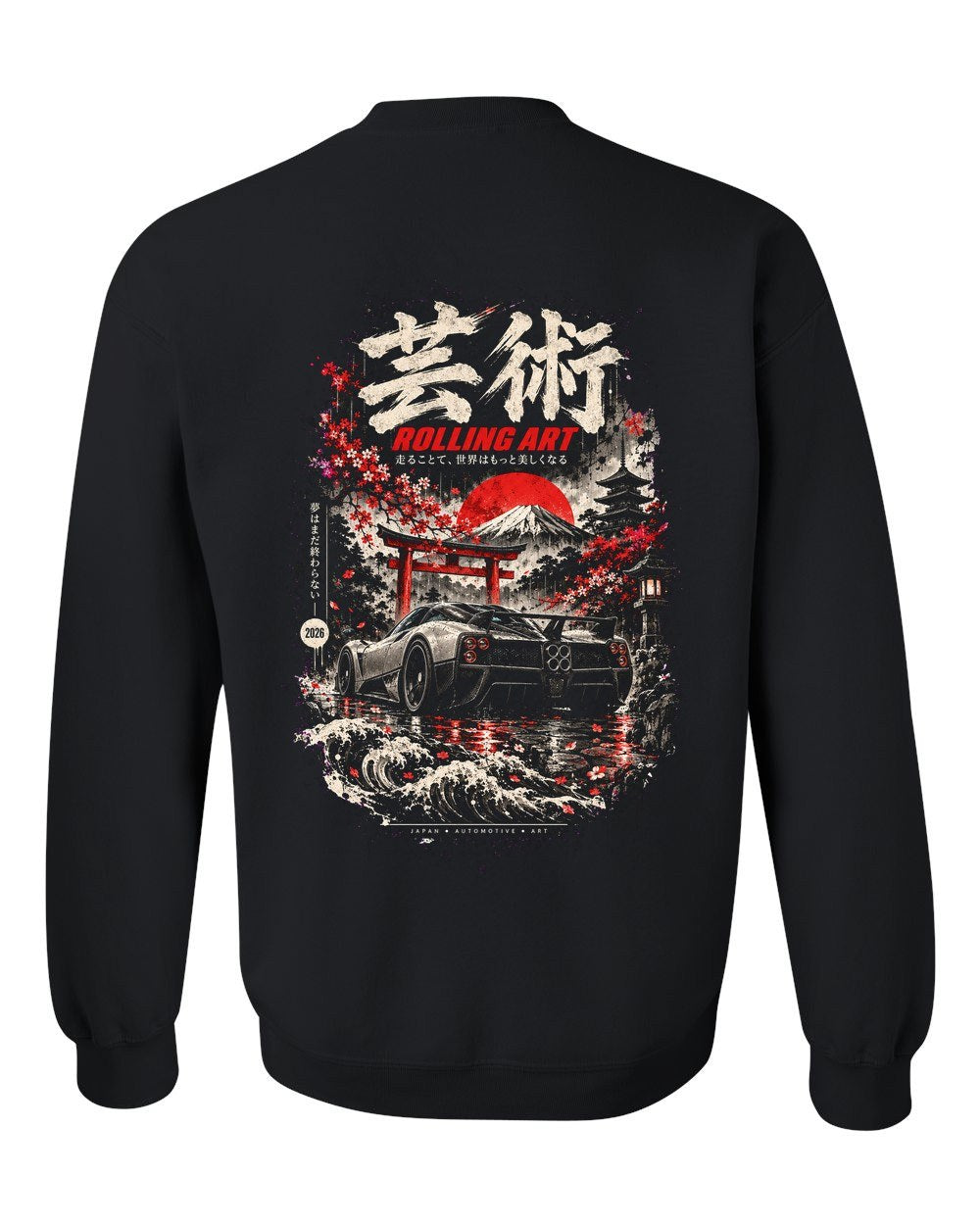 Pagani Zonda Crewneck Black back