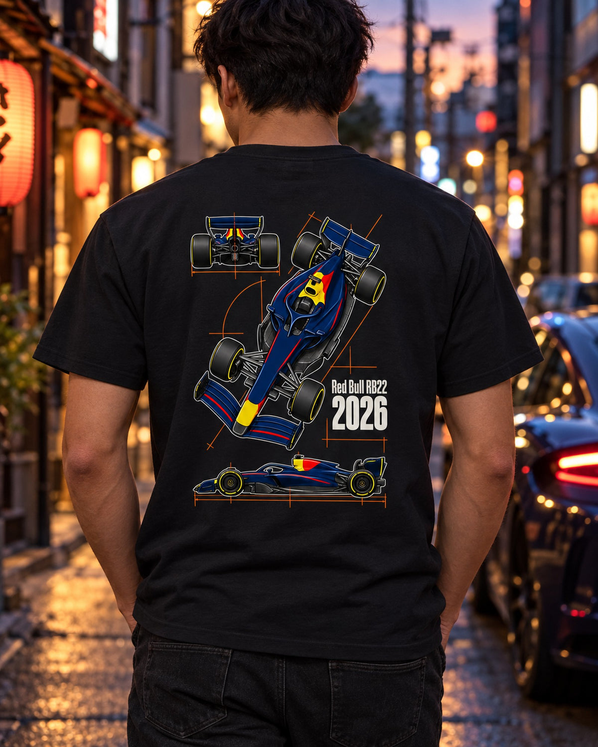 Red Bull RB22 F1 2026 Chassis Angle Shirt, Formula 1 Fan Tee T-Shirt Black worn hero