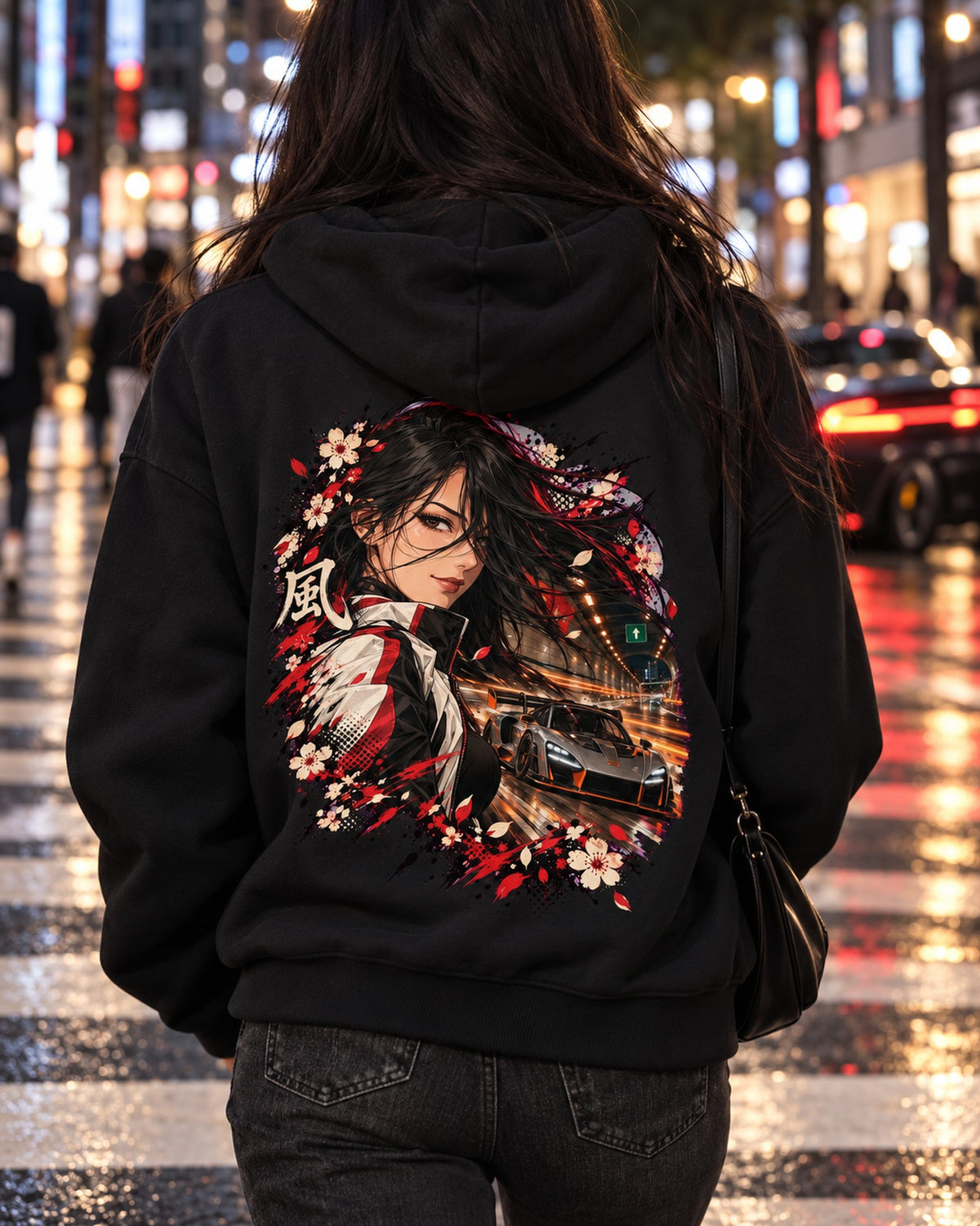 McLaren Senna Anime Girl Shirt, Hoodie & More Zip Hoodie Black worn hero