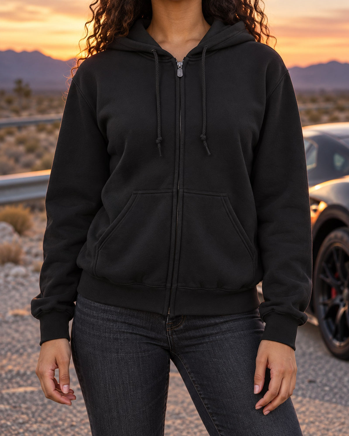 Subaru BRZ Anime Girl Shirt, Hoodie & More Zip Hoodie Black worn hero