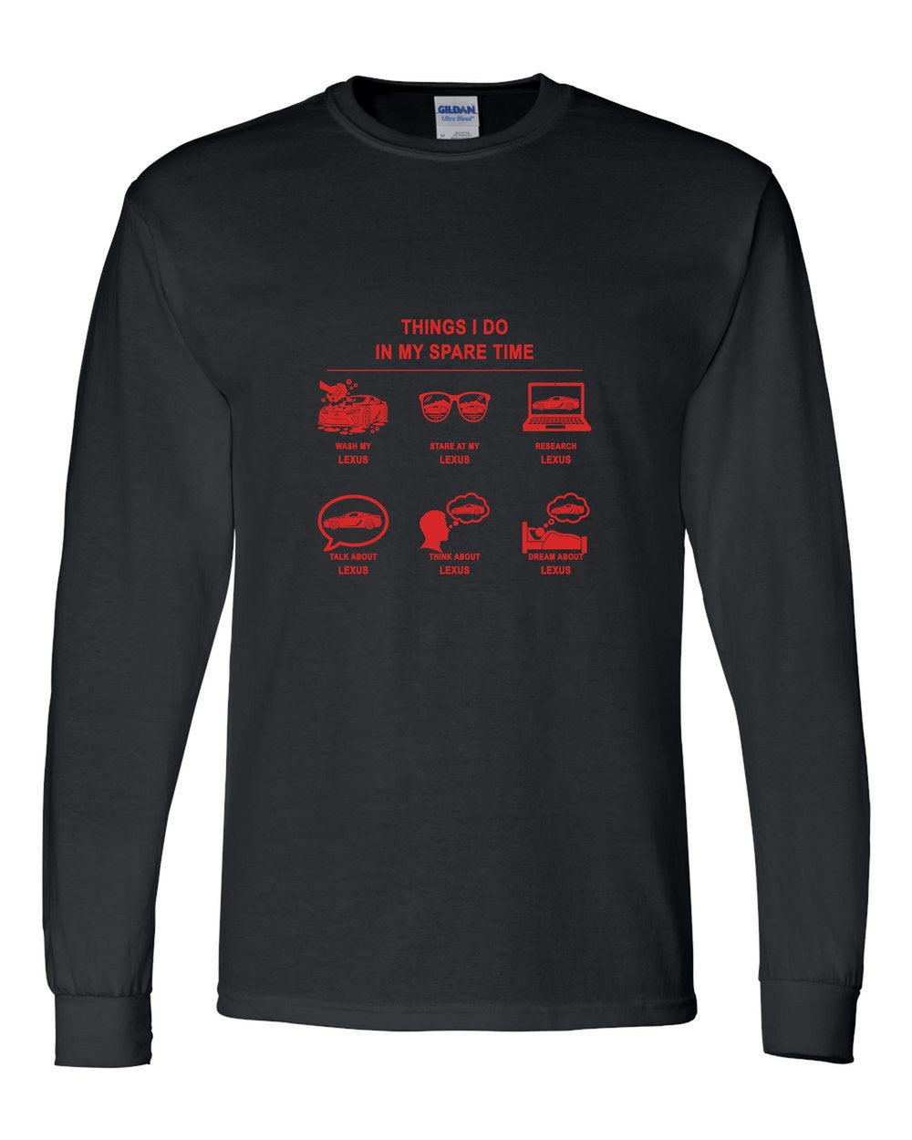 Lexus Things I Do Long Sleeve Black front