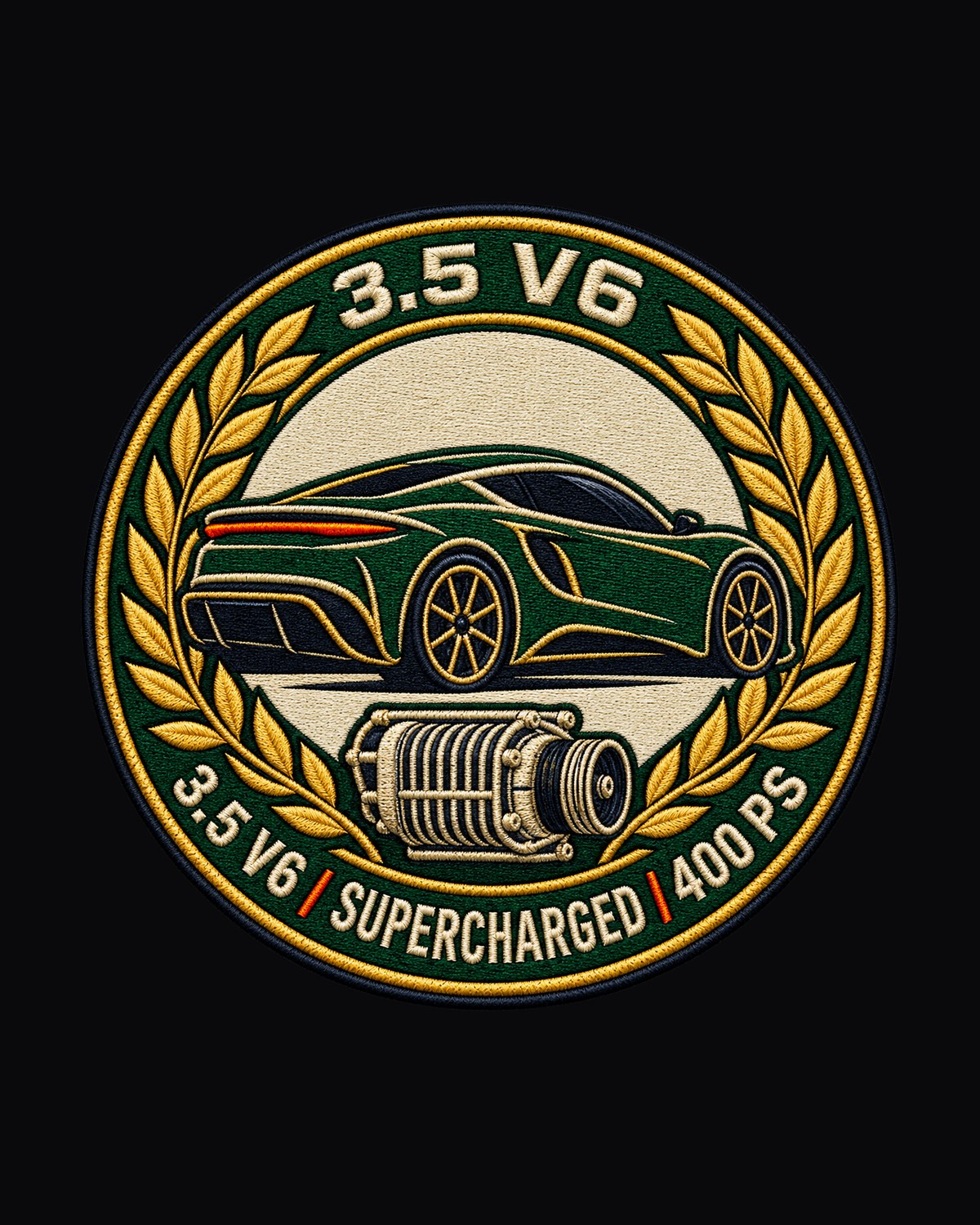 Emira Final Petrol Crest Shirt, Lotus 3.5 V6 Supercharged design only