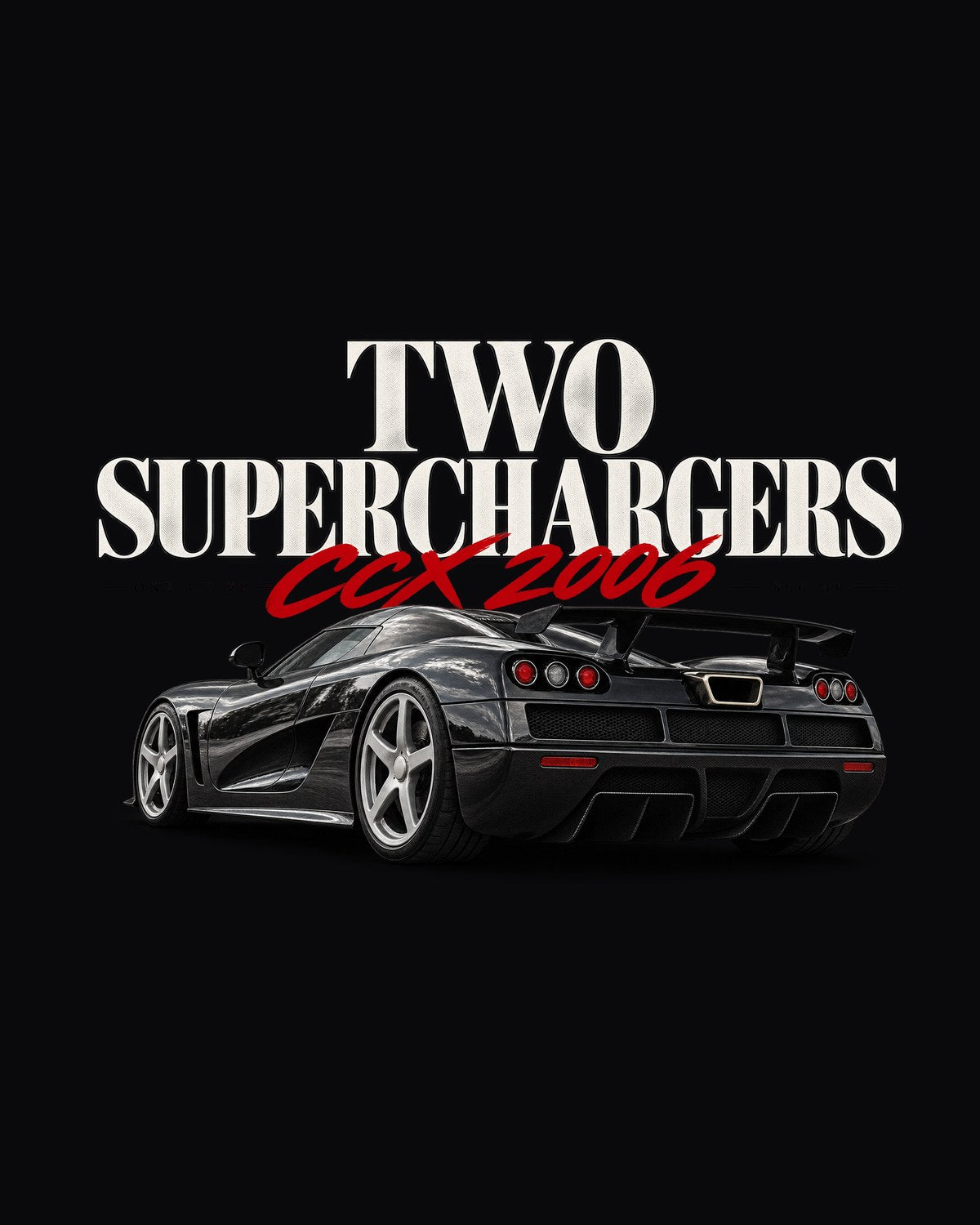 Koenigsegg CCX 2006 Two Superchargers Editorial Shirt design only