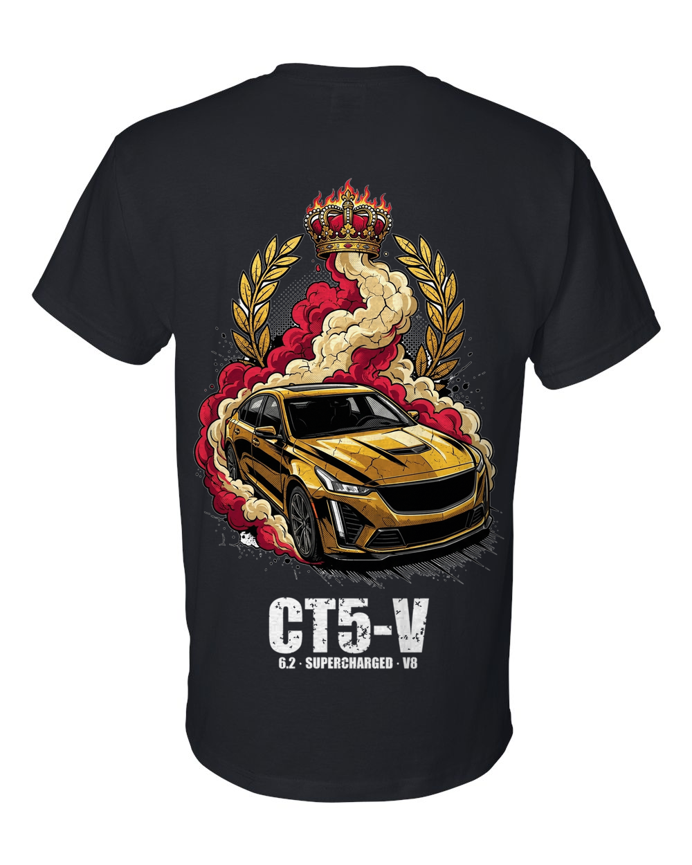 Cadillac CT5-V Crown T-Shirt — Black back