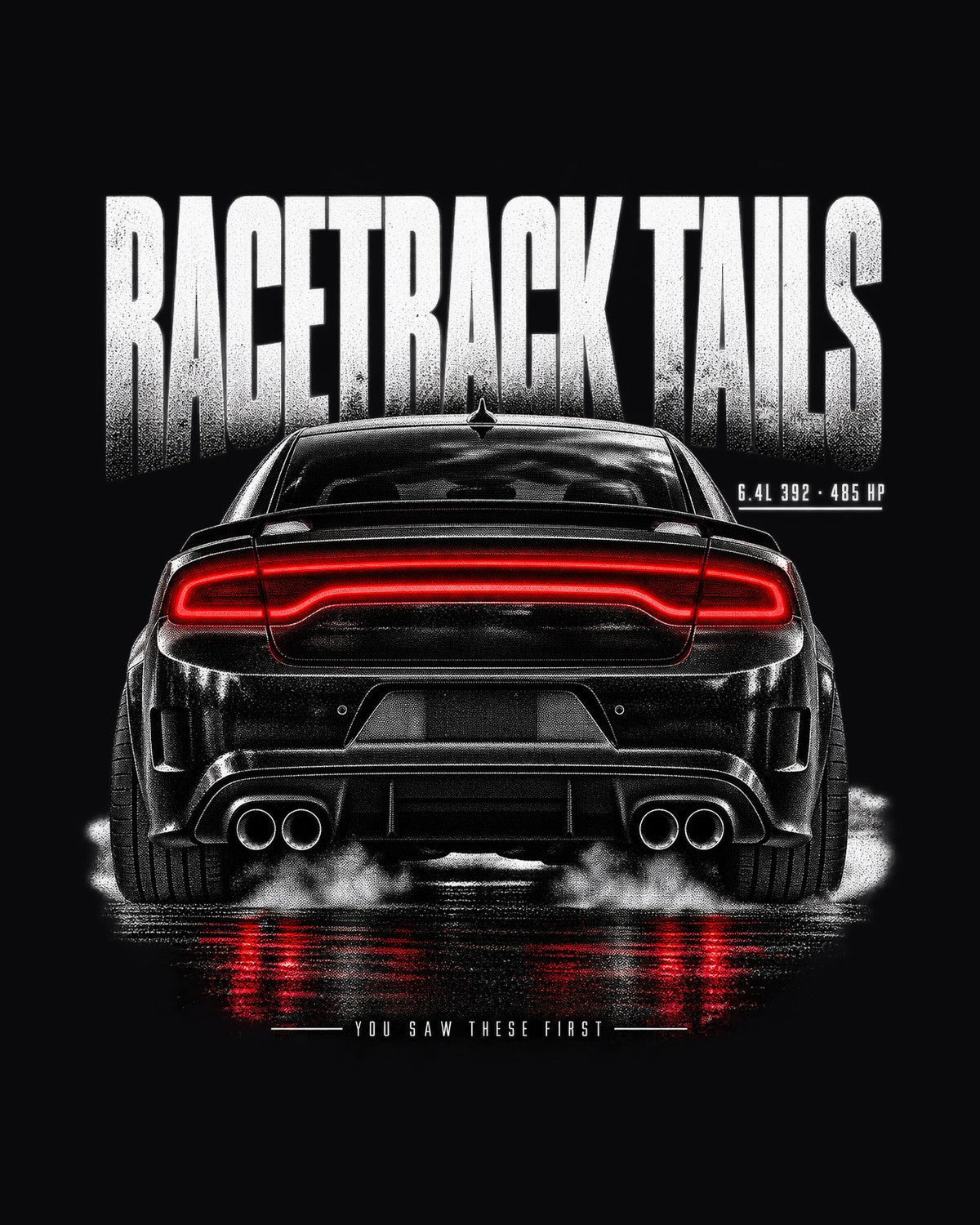 2016 Charger Scat Pack LX/LD Racetrack Tails 392 Shirt design only