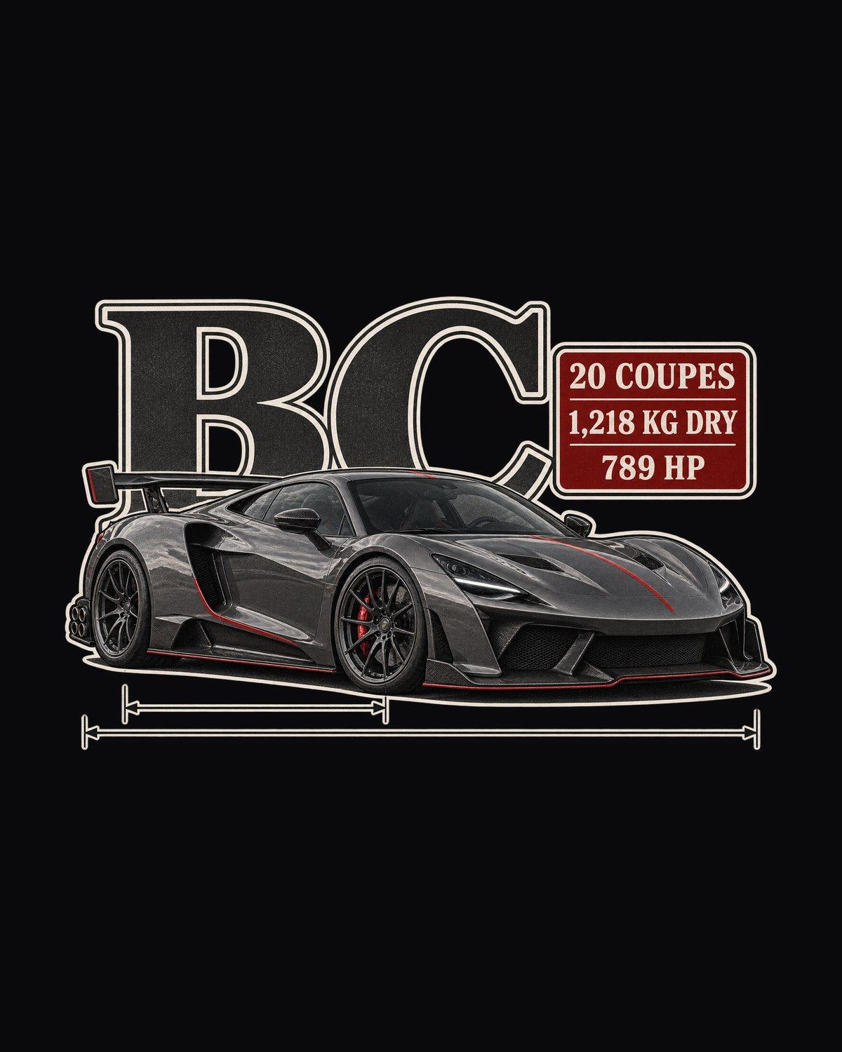 Huayra BC Archive Panel Shirt, Pagani Car Guy Tee design only