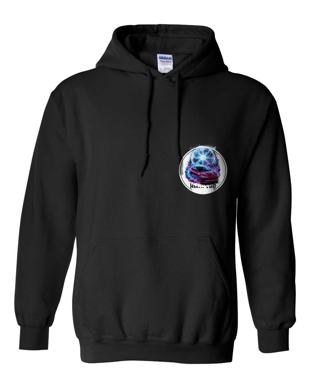 Pull Over Hoodie Black front