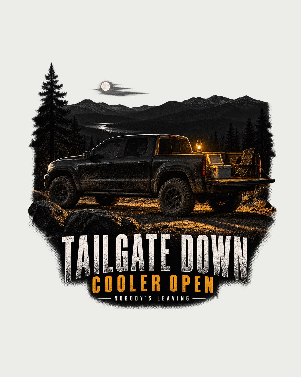 Jeep Gladiator JT Tailgate Night Garage Shirt, Truck Gift design only