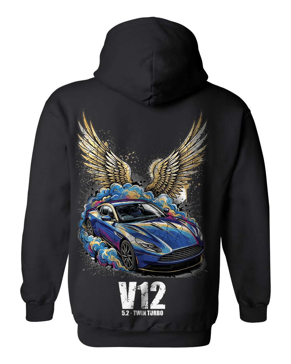 Pull Over Hoodie Black back