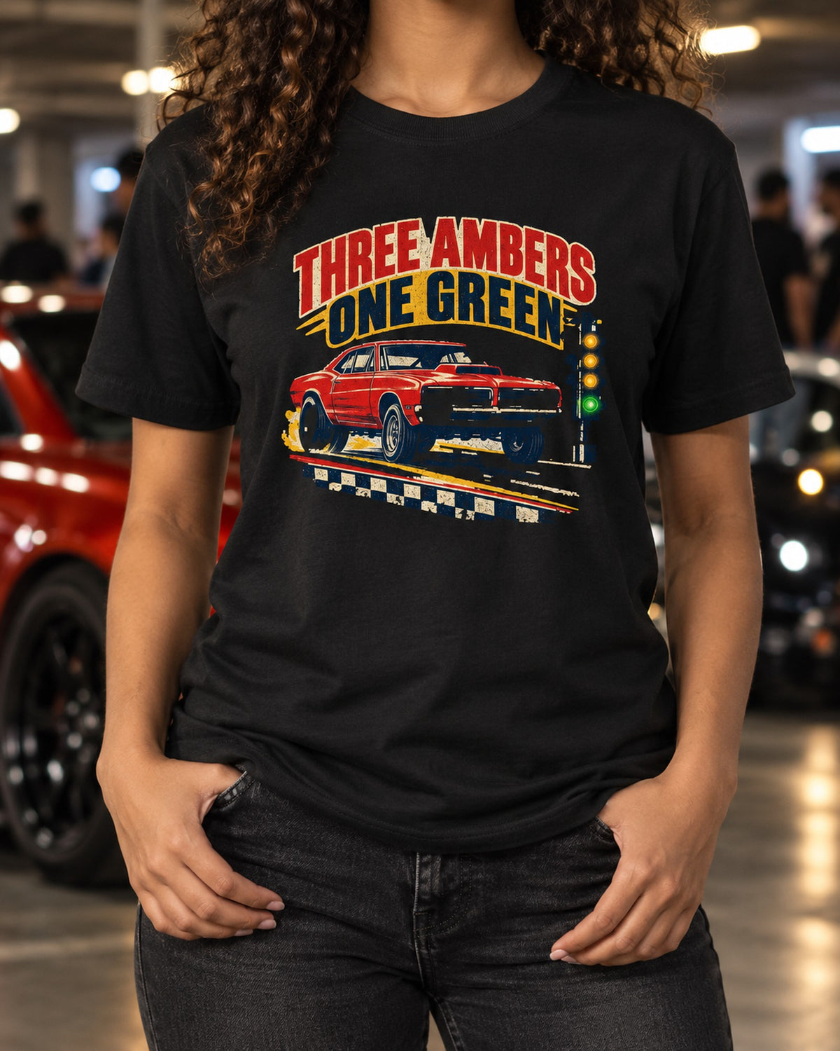 1969 Plymouth Road Runner Drag Poster Shirt, Mopar Tee T-Shirt Black worn hero
